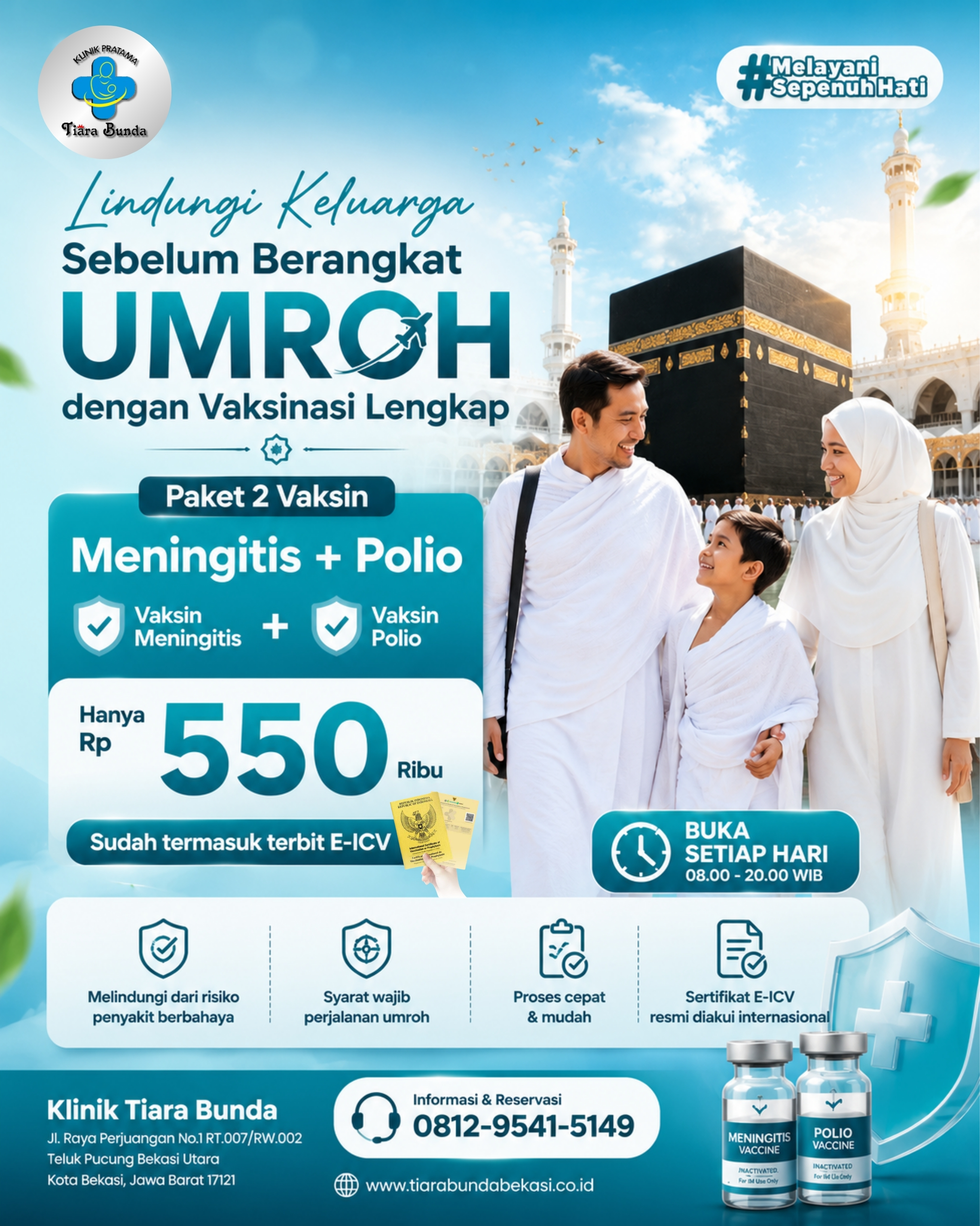 Paket Vaksin Meningitis dan Polio Bekasi